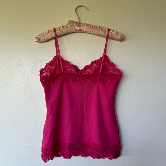 WHITE HOUSE BLACK MARKET Lace Trim V-Neck Tank Top - Picture 2 of 4